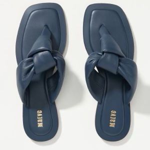 Anthropologie Maeve Puffy Knotted Sandals